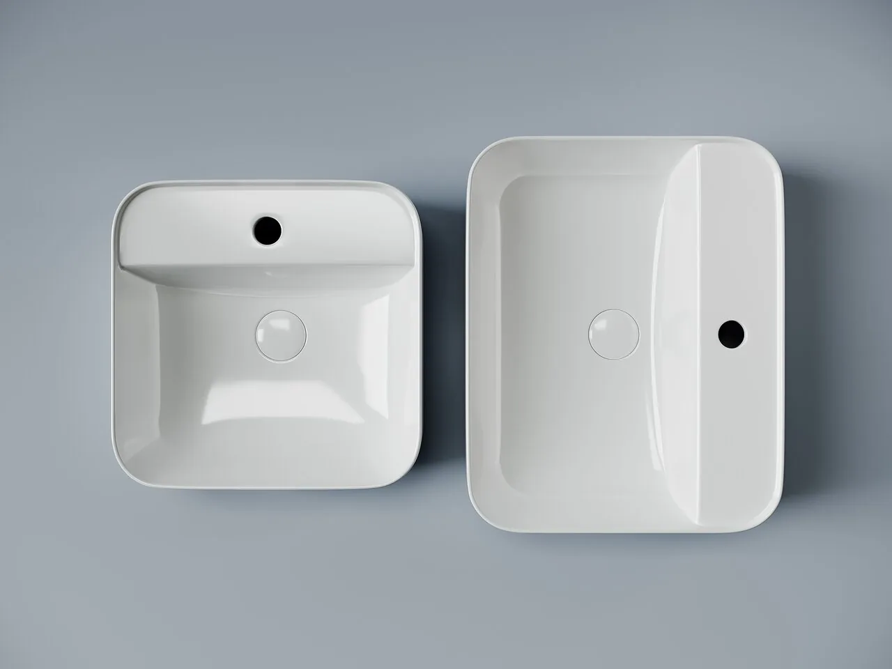 картинка Накладная раковина Ceramicanova Element CN5014 цвет белый 39х39 см 