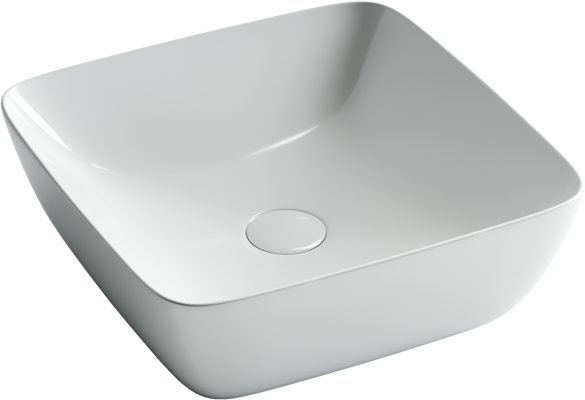картинка Накладная раковина Ceramicanova Form CN2002 цвет белый 42х42 см 