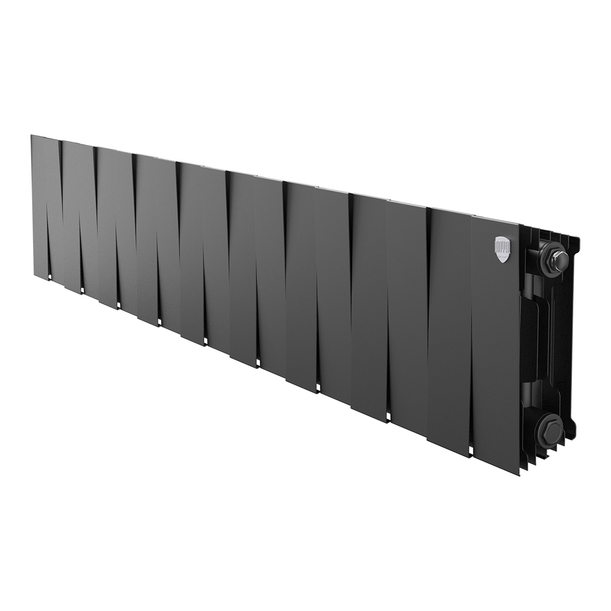 картинка Радиатор биметаллический Royal Thermo PianoForte 200 Чёрный 18 секций 