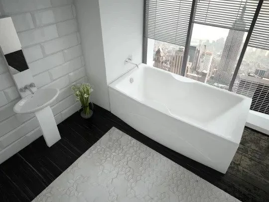 картинка Акриловая ванна Акватек Феникс 170 слив слева, с фронтальным экраном 