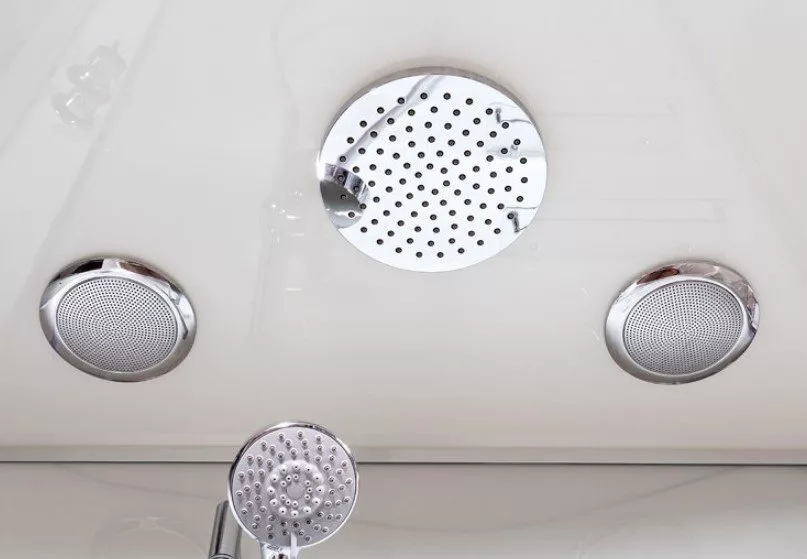 картинка Душевая кабина Deto A102 L LED с кнопкой и гидромассажем 