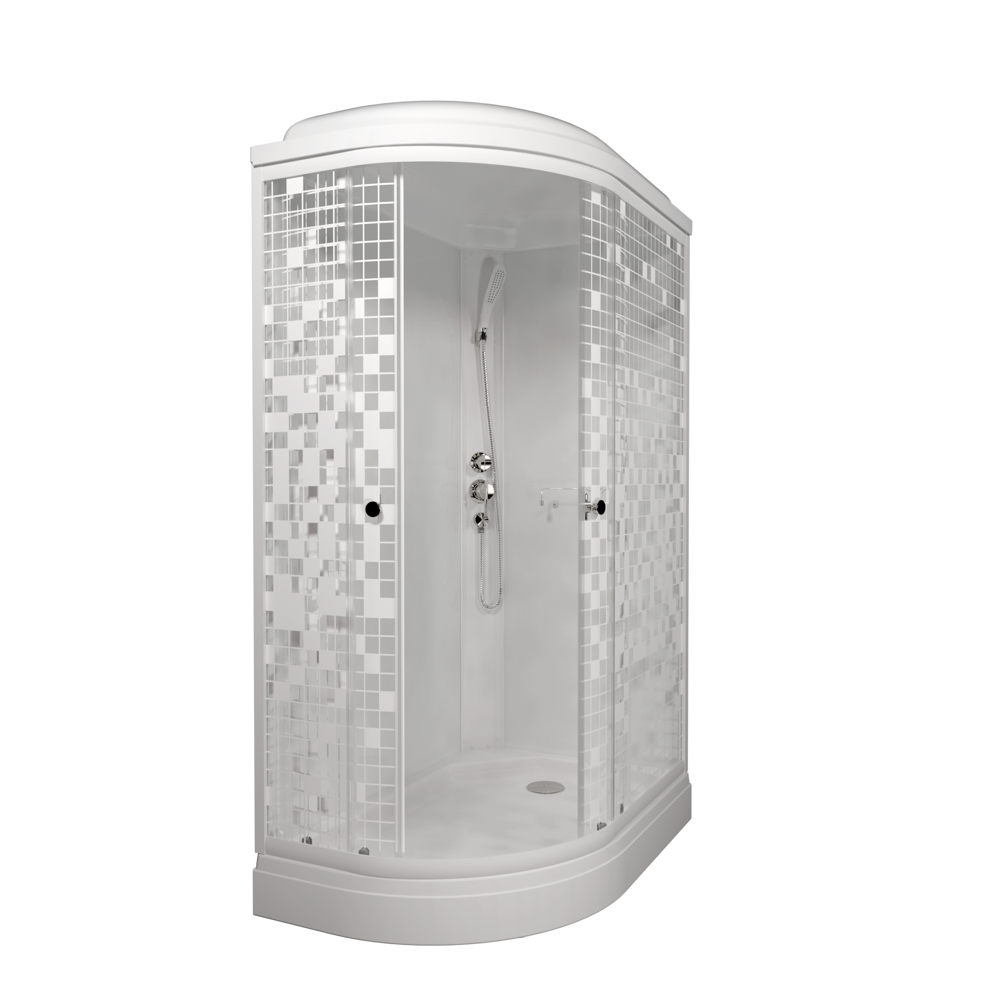 картинка Душевая кабина Triton Коралл А 120х80 правая мозаика 