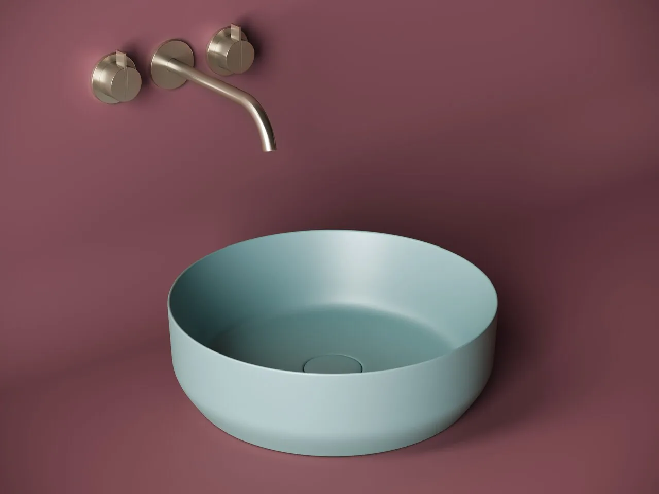 картинка Накладная раковина Ceramicanova Element CN6022MLG цвет зеленый матовый 39х39 см 