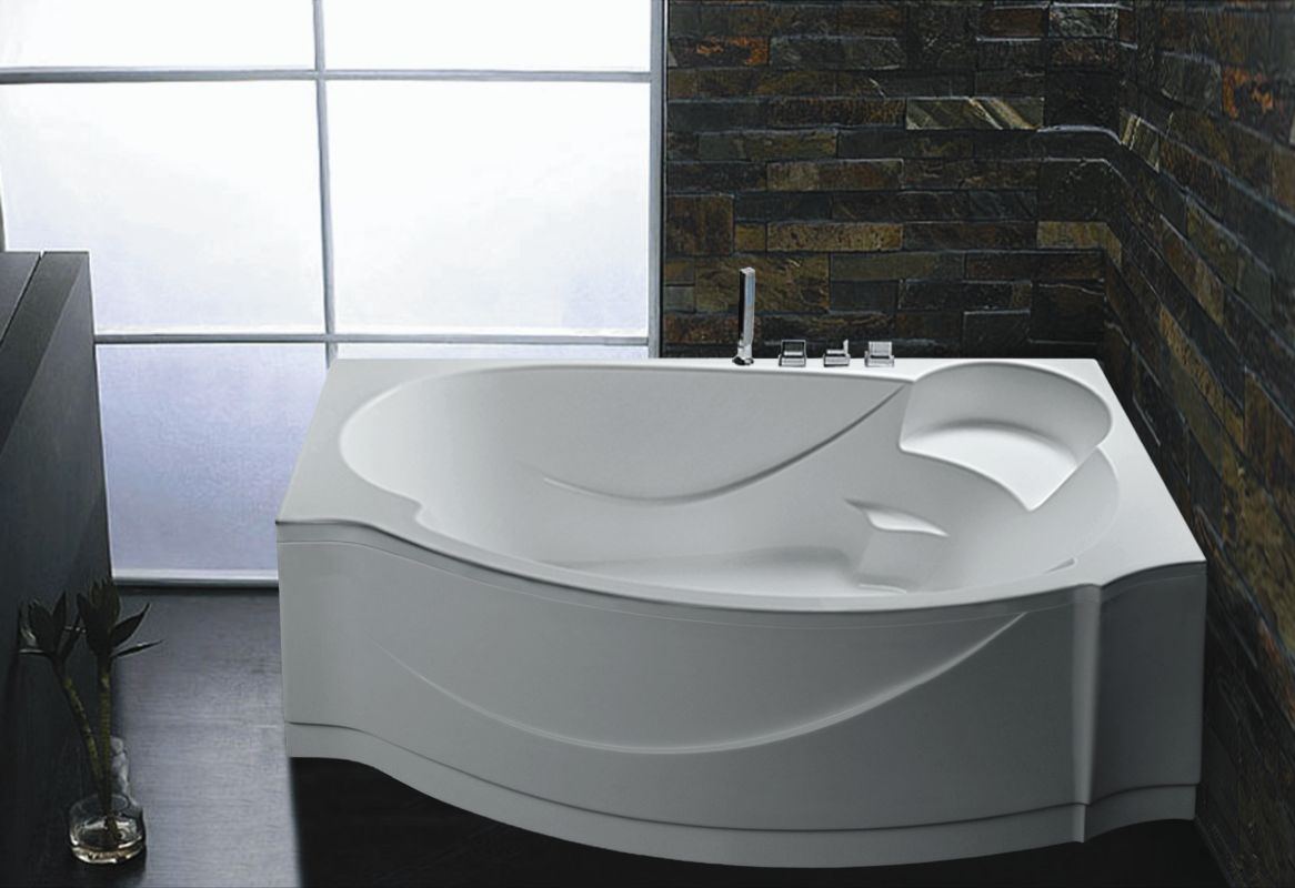 картинка Акриловая ванна Eurolux ALEXSANDRIA 170x110L с каркасом, экраном и слив-переливом 