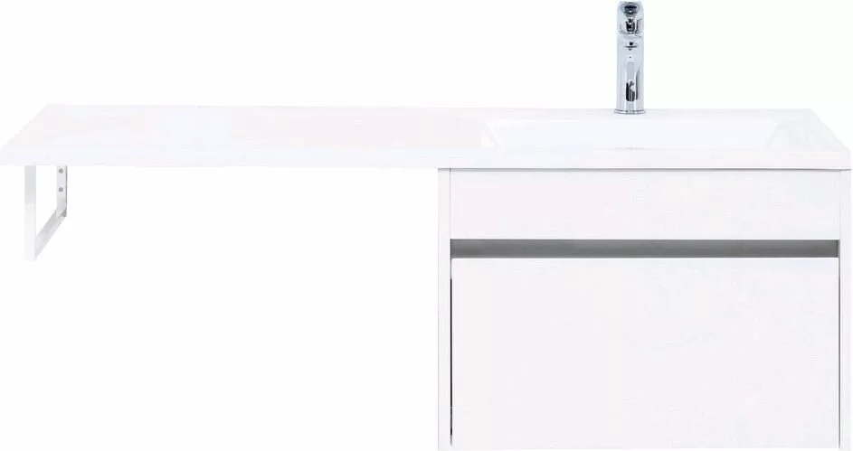 фото Тумба с раковиной Aquanet Токио 120 R белый (подвесная, 1 ящик) арт. 00239213 