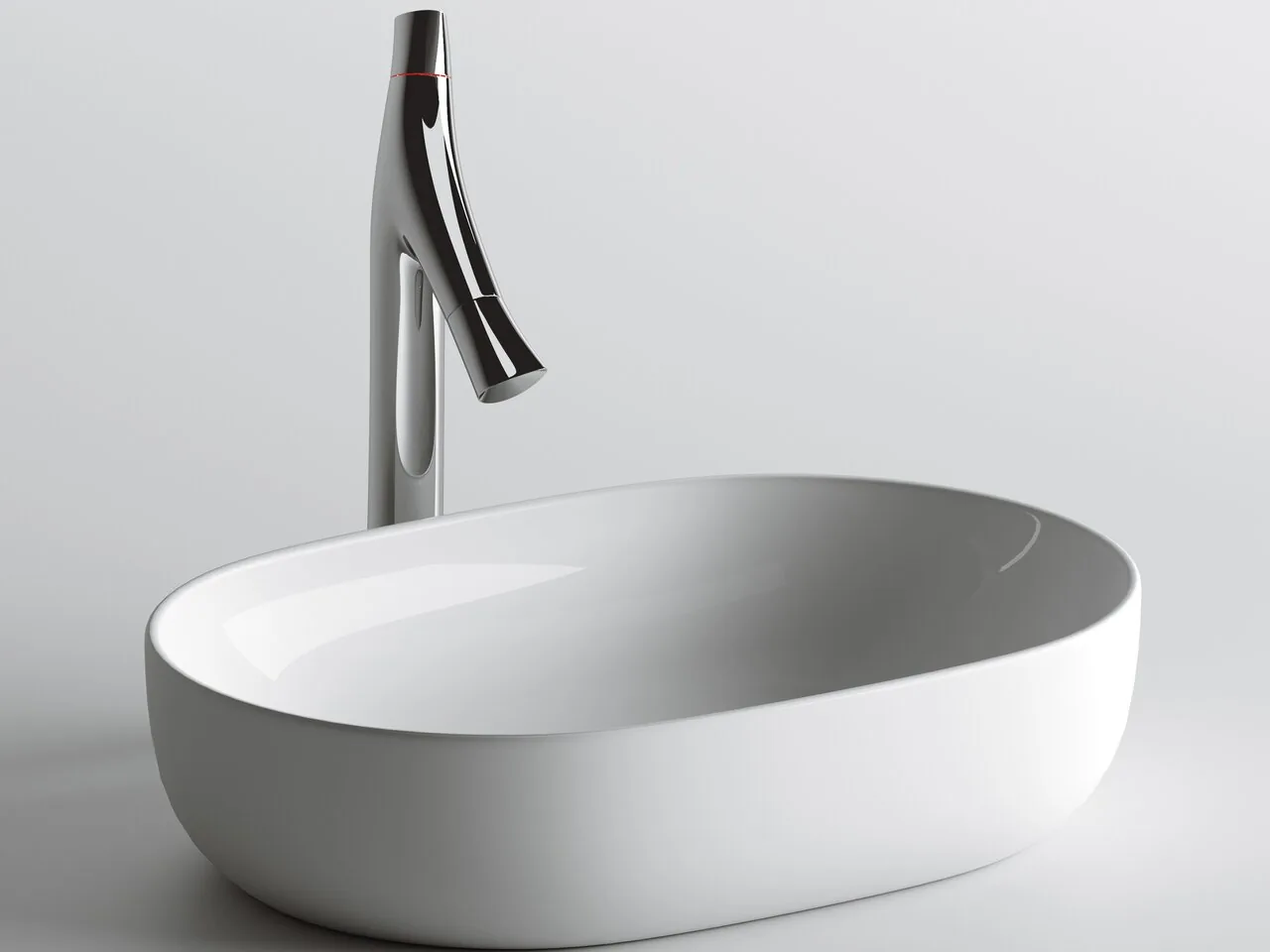 картинка Накладная раковина Ceramicanova Element CN6047 цвет белый 60х41.5 см 