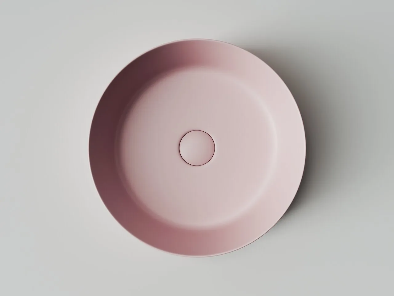 картинка Накладная раковина Ceramicanova Element CN6022MP цвет розовый матовый 39х39 см 