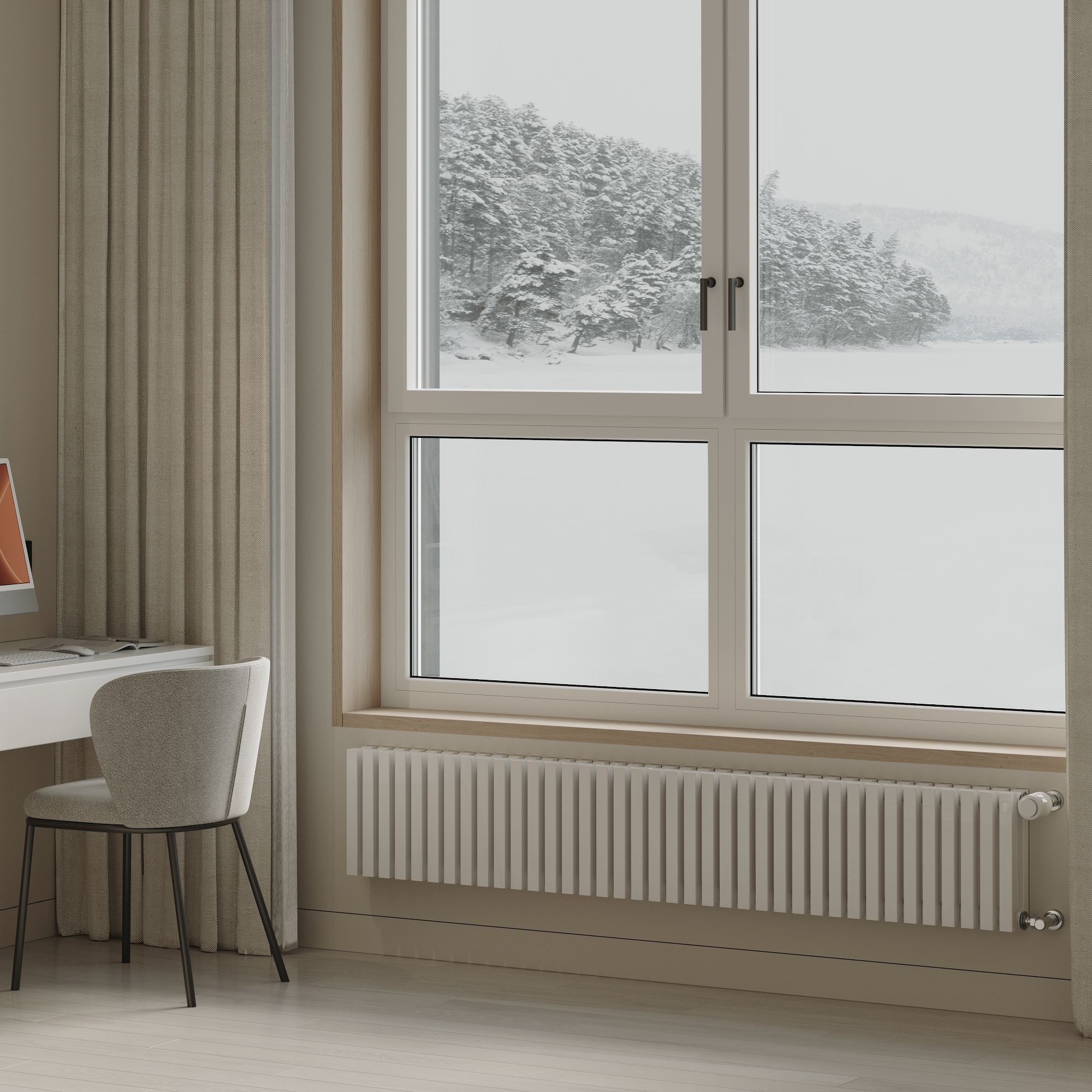 картинка Дизайн-радиатор Royal Thermo Shift Q30 VC2030 26 секций RAL9016 