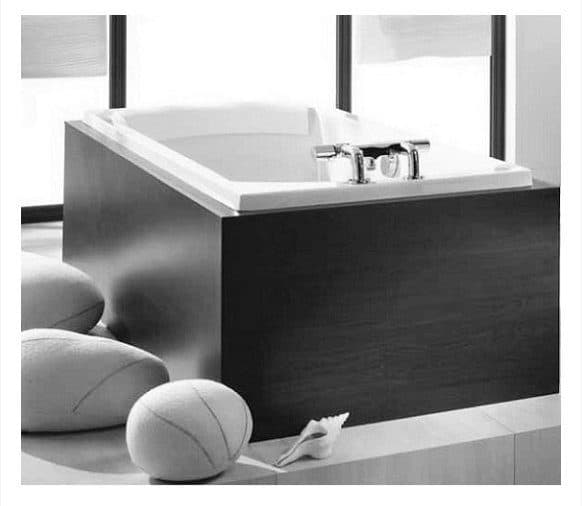 картинка Акриловая ванна Jacob Delafon Ove 180x80 с каркасом SF143RU-NF и со слив-переливом E6D159-CP P хром 