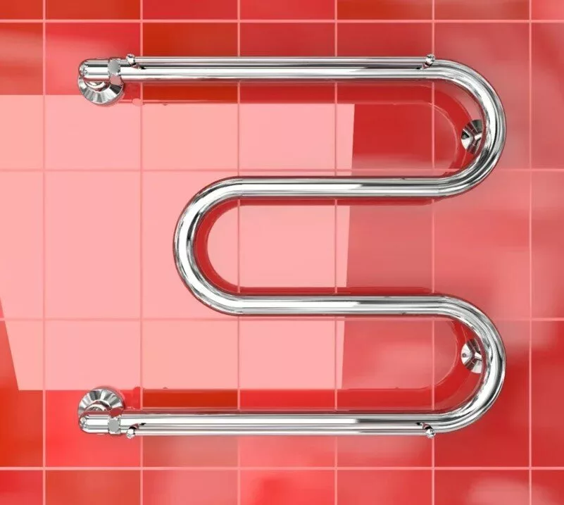 картинка Полотенцесушитель Двин M 60/60 3/4" С полкой Водяной К0, Полированный (4627086010875) 