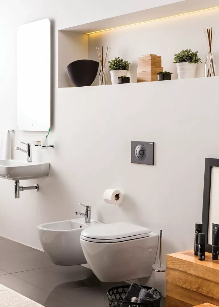 картинка Унитаз подвесной Creavit Free с биде безободковый FE322-00CB00E-0000 