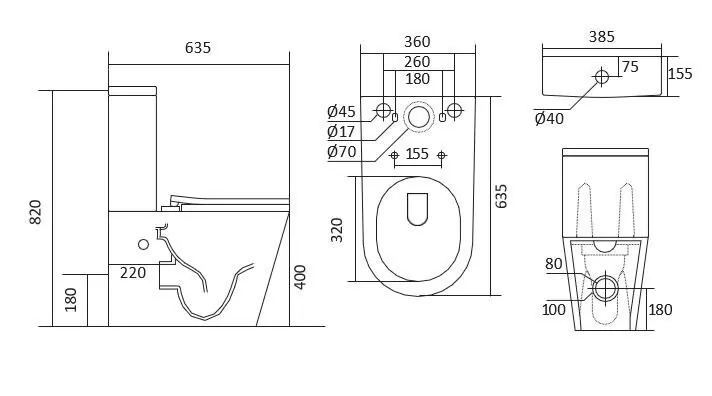 картинка Унитаз-компакт напольный безободковый с бачком Aquatek ЛИБРА NEW AQ1263N-00 635х385х820 мм 