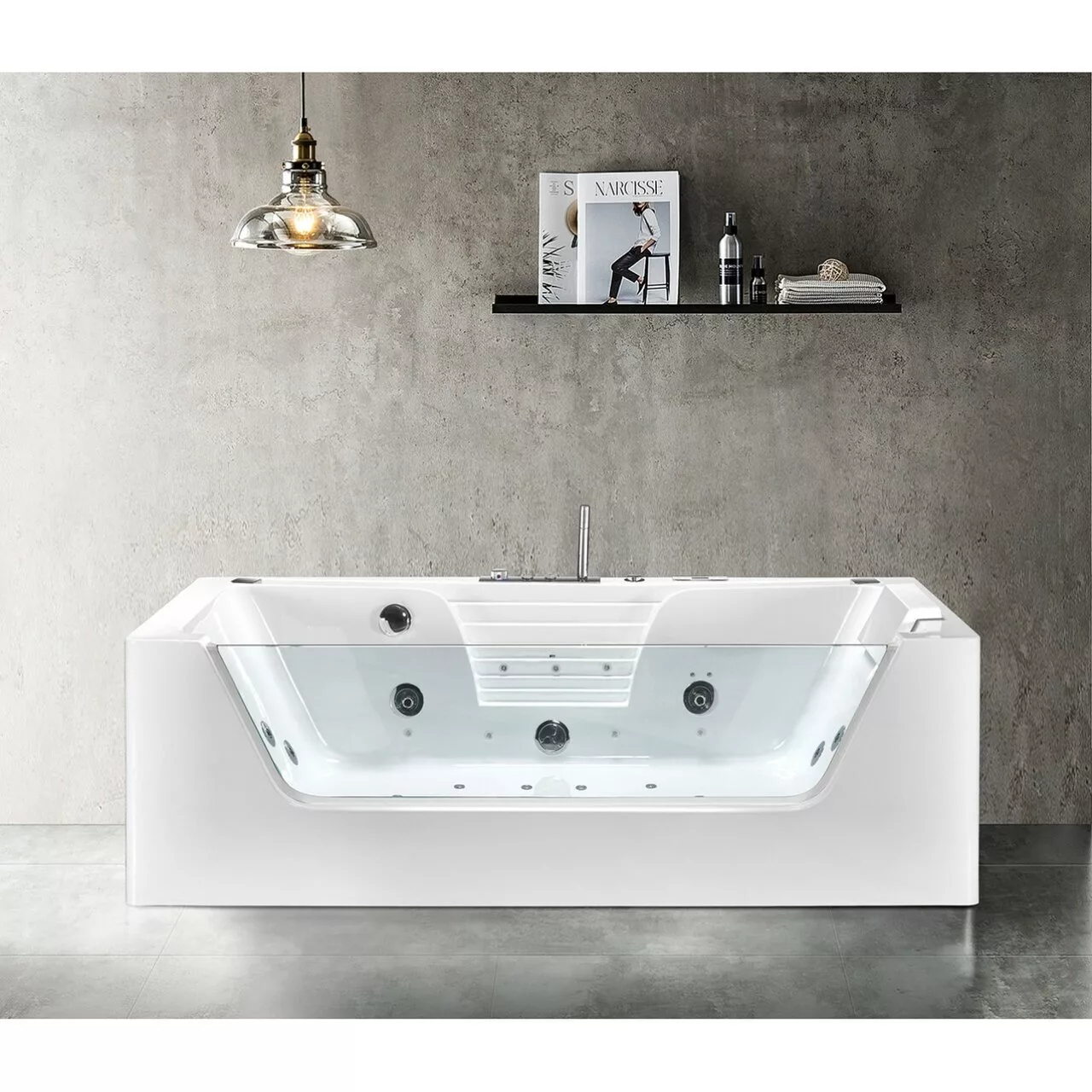 картинка Гидромассажная ванна Frank F161 пристенная 