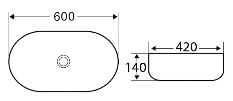 картинка Раковина накладная BelBagno серая матовая BB1084-H311 