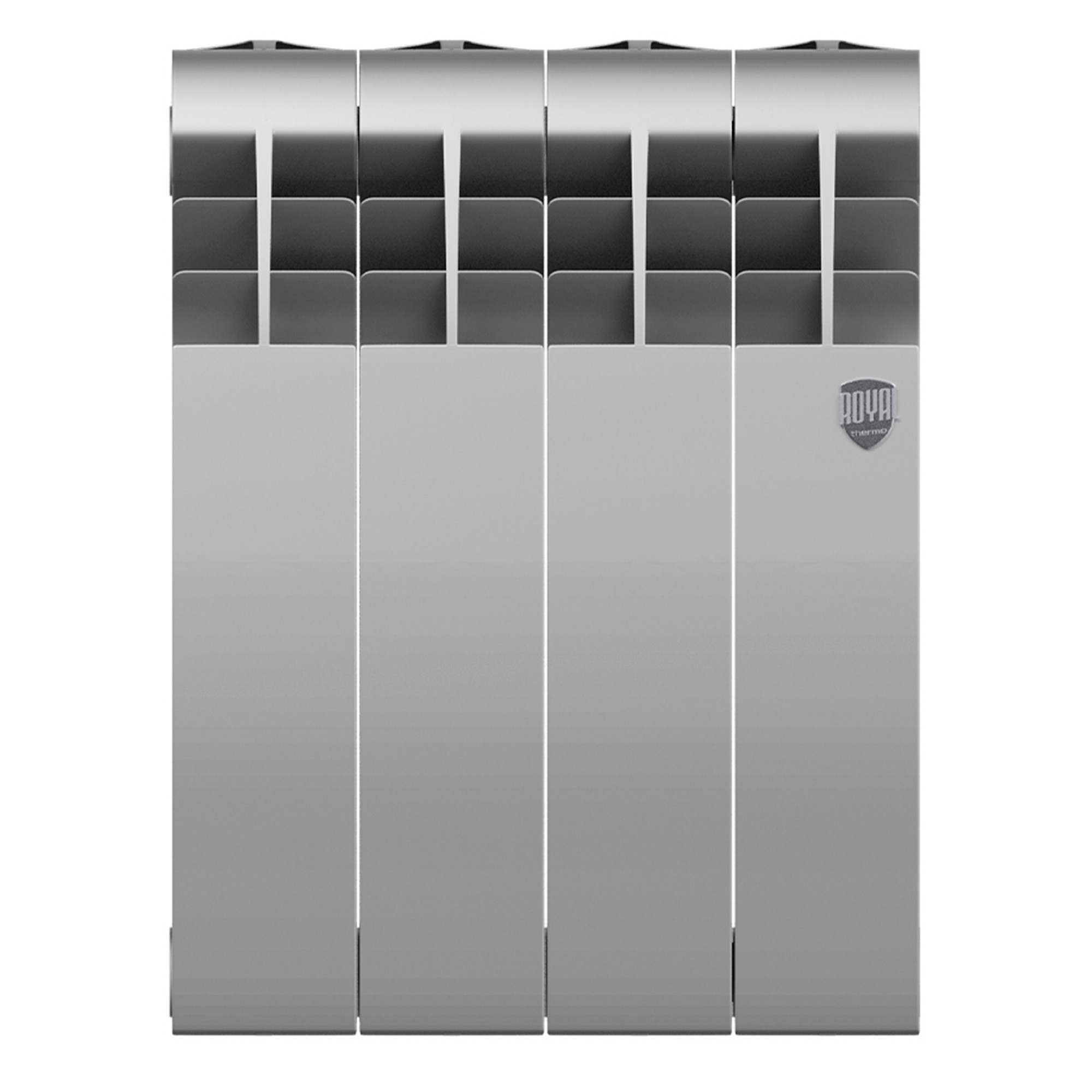картинка Радиатор биметаллический Royal Thermo BILINER B 350 Серебристый 4 секции 