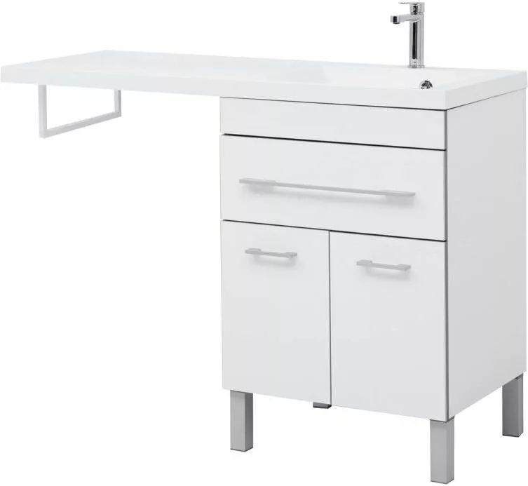 фото Тумба с раковиной Aquanet Верона 120 R белый (напольная, 1 ящик, 2 дверцы) арт. 00239949 