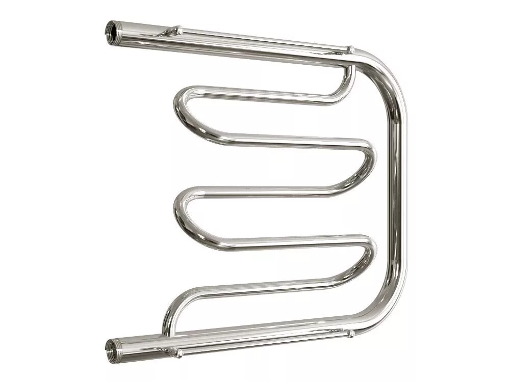 картинка Полотенцесушитель Двин Dw 50/60 1-1/2" С полкой Водяной К0, Полированный (4627086011742) 