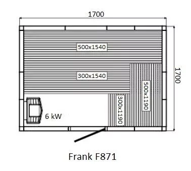 картинка Финская сауна Frank F877 