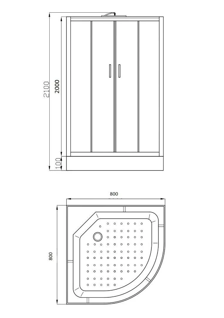 картинка Душевая кабина Parly EC831 