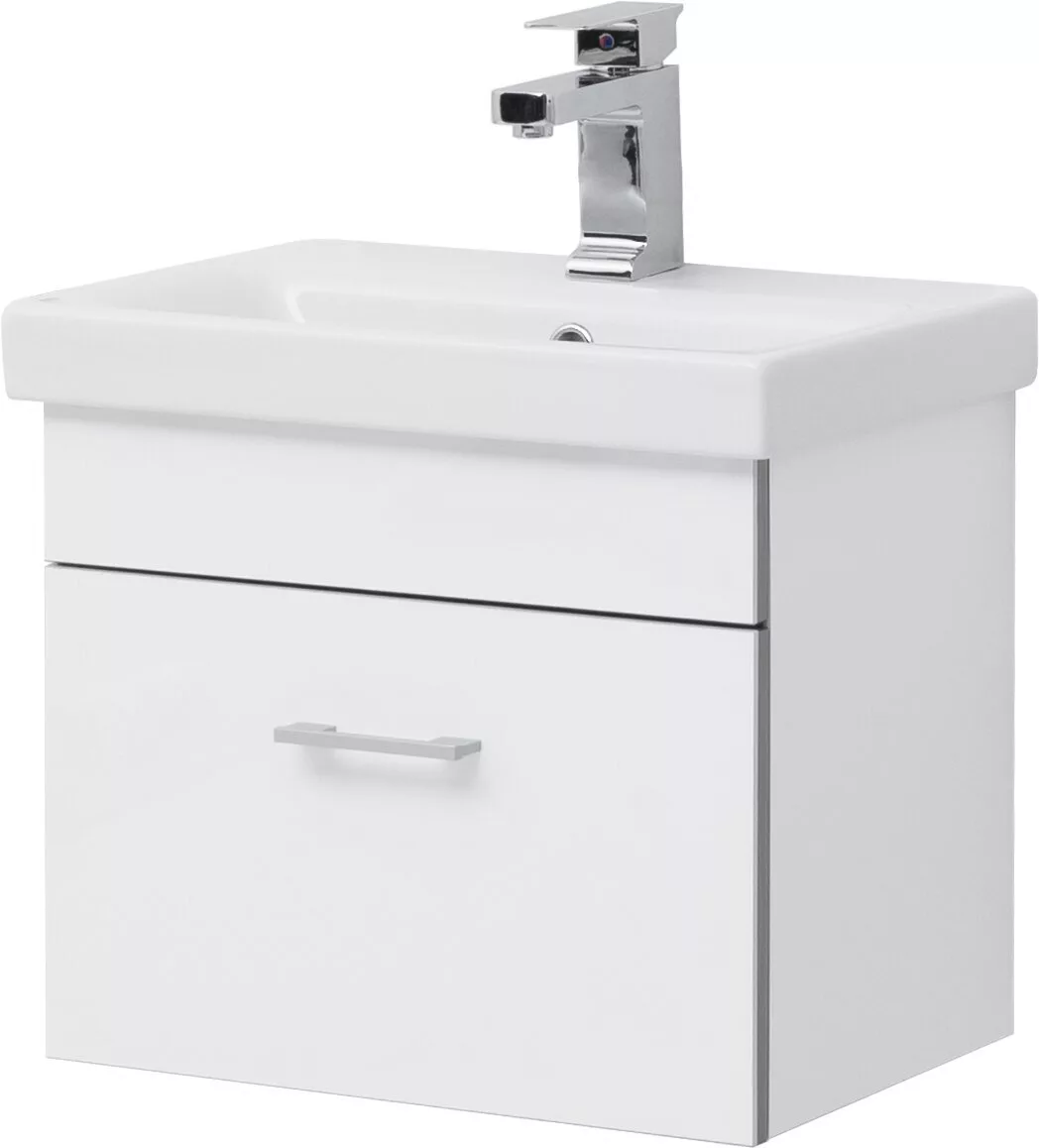 фото Тумба с раковиной Aquanet Верона 50 (Moduo Slim) белый арт. 00254066 
