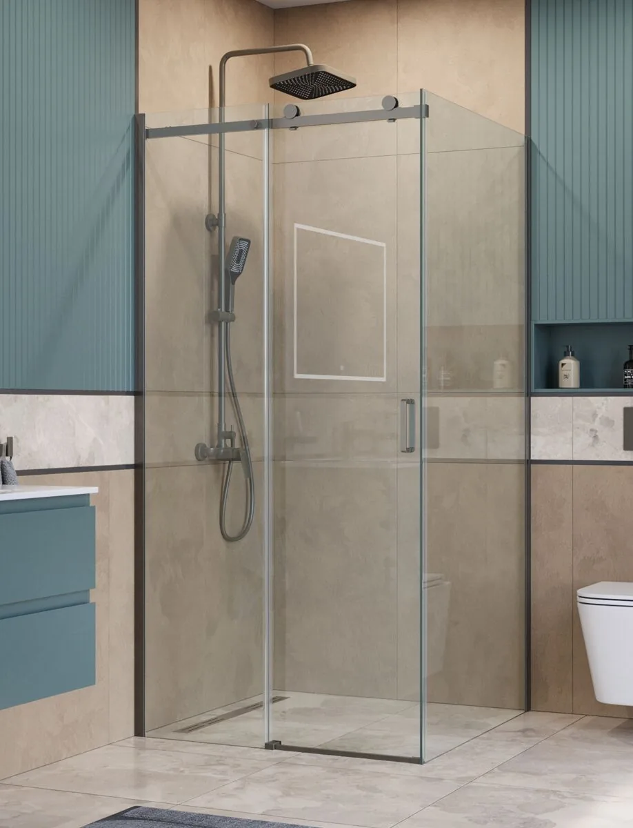 фото Душевой уголок BelBagno SOFT_CLOSE-2-A-1-100-C-GM 
