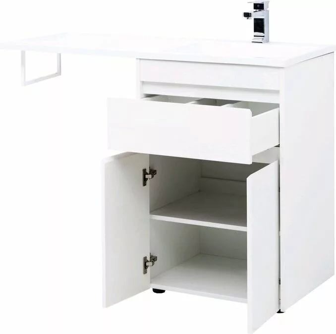 фото Тумба с раковиной Aquanet Токио 120 R белый (напольная, 1 ящик, 2 дверцы) арт. 00239210 
