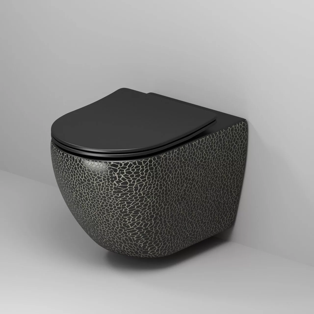 картинка Унитаз подвесной Grossman GR-4411BBLS Color безободковый, черный 