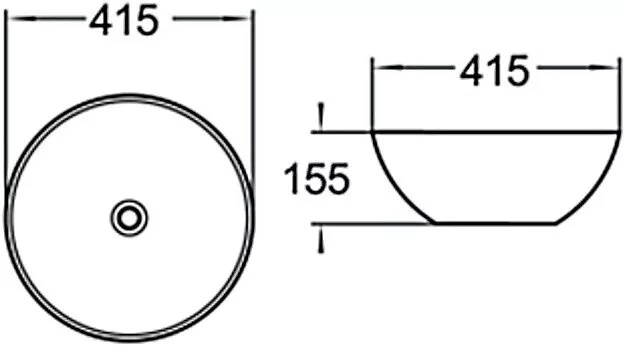 картинка Раковина керамическая SantiLine SL-1039 