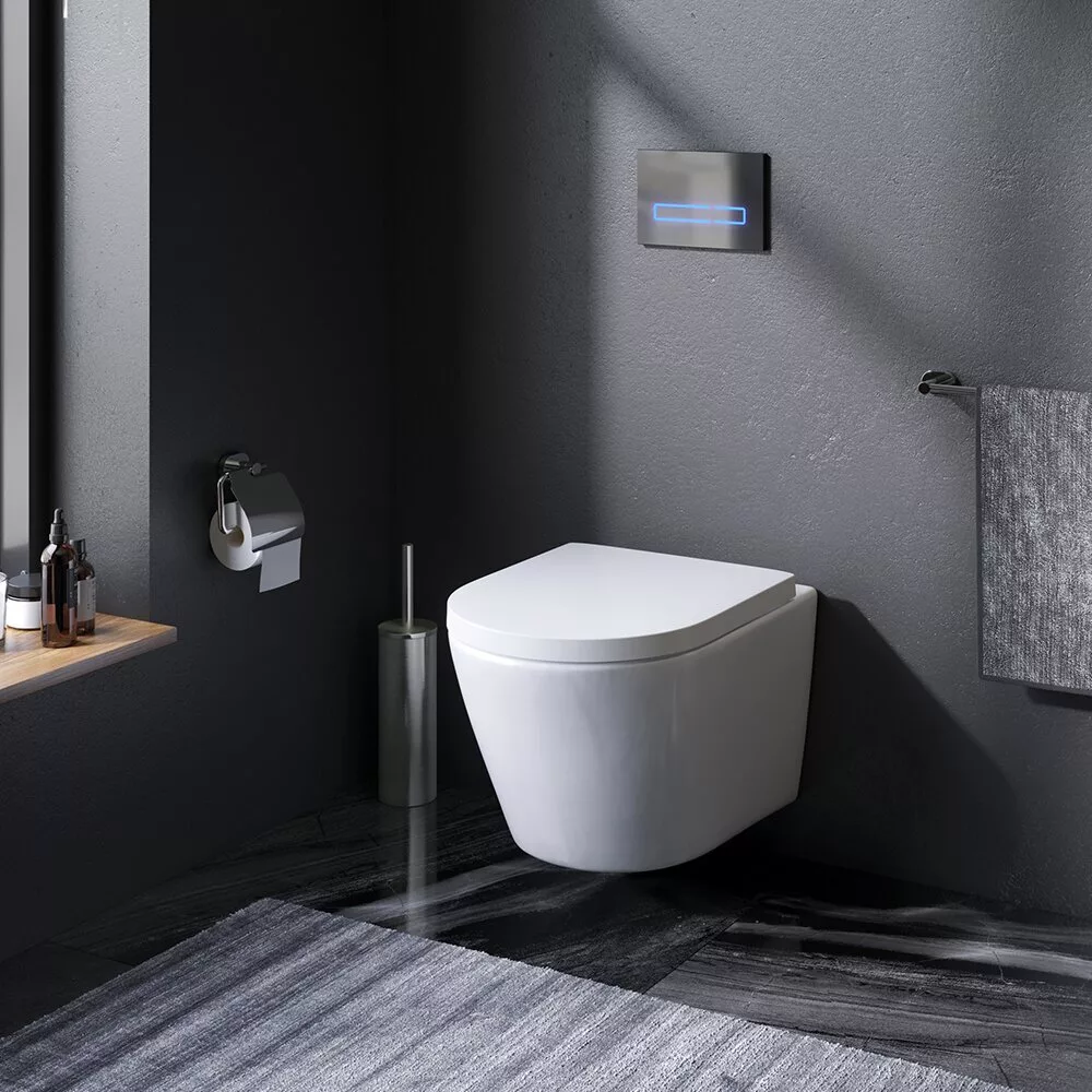 картинка Подвесной унитаз Am.Pm Sense C741701SC FlashClean с сиденьем микролифт 