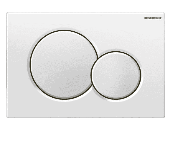 картинка Система инсталляции для унитазов Geberit Duofix UP320 с белой кнопкой смыва 