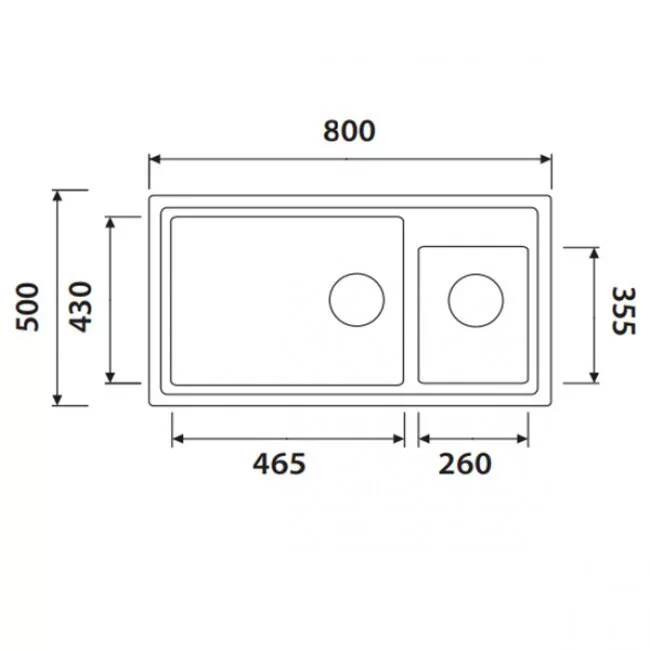 картинка Кухонная мойка KAISER KG2M-8050 гранит KG2M-8050-J 