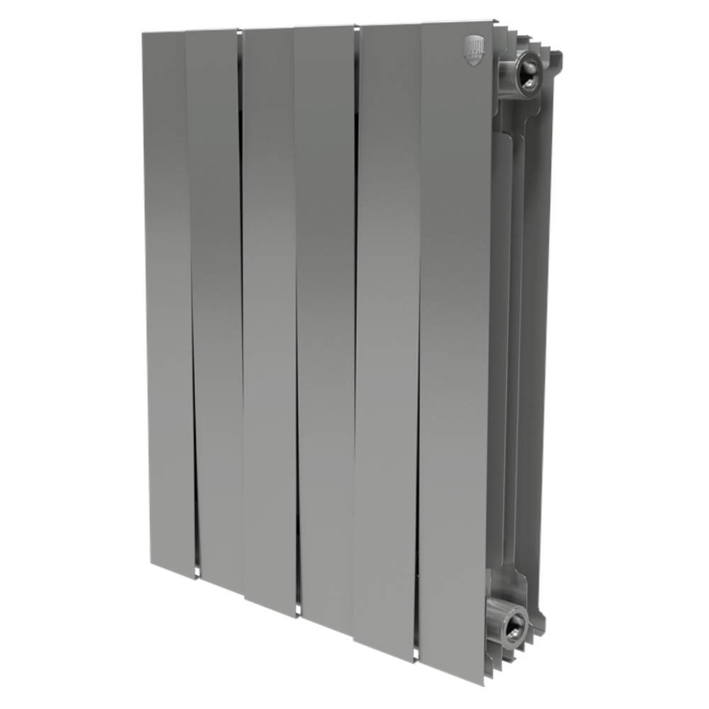 картинка Радиатор биметаллический Royal Thermo PianoForte 500 Silver Satin 6 секций 