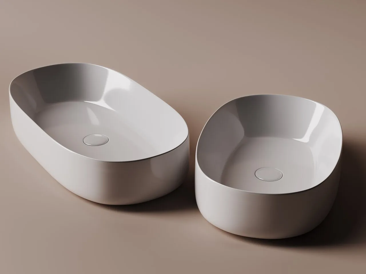 картинка Накладная раковина Ceramicanova Element CN5022 цвет белый 67.5х35 см 