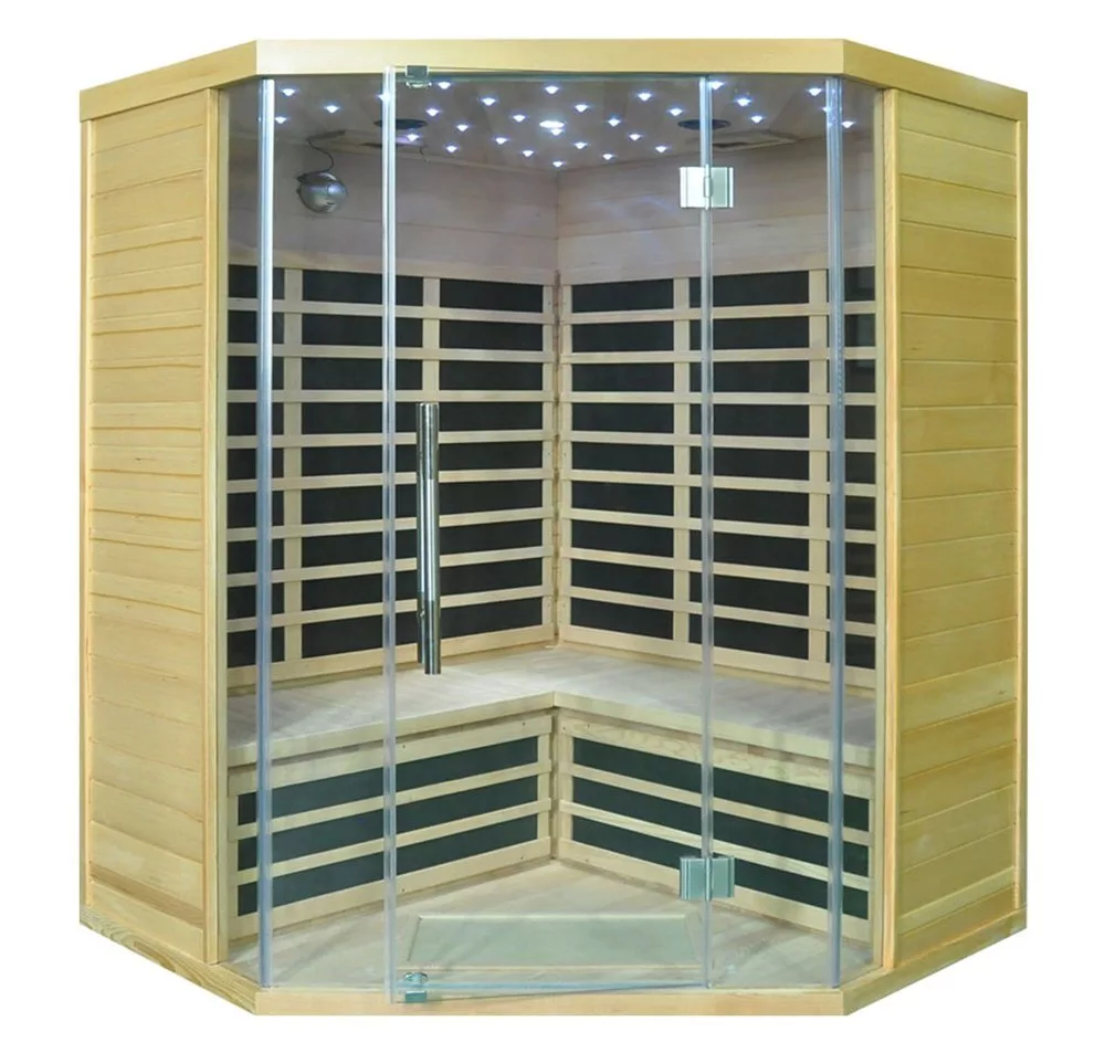 картинка Инфракрасная сауна SaunaMagic Glass CS Corner Medium (150х150) 