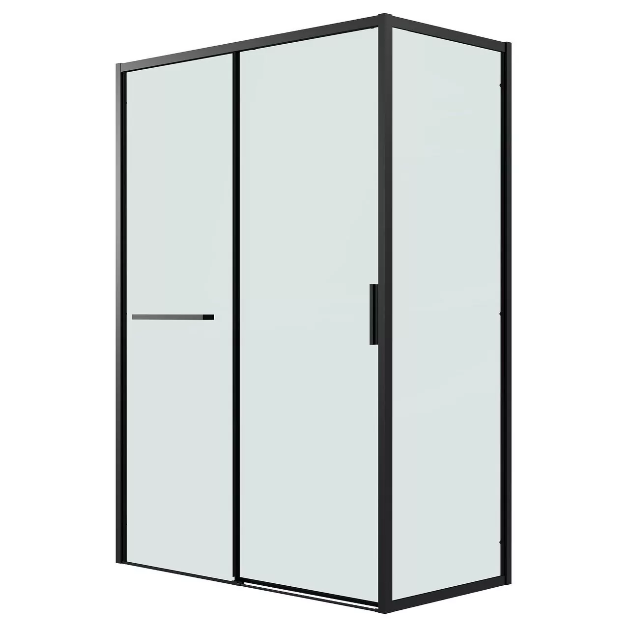 фото Боковая стенка Grossman 200.K33.05.90.21.00 Style 90х195 см черный матовый стекло прозрачное 