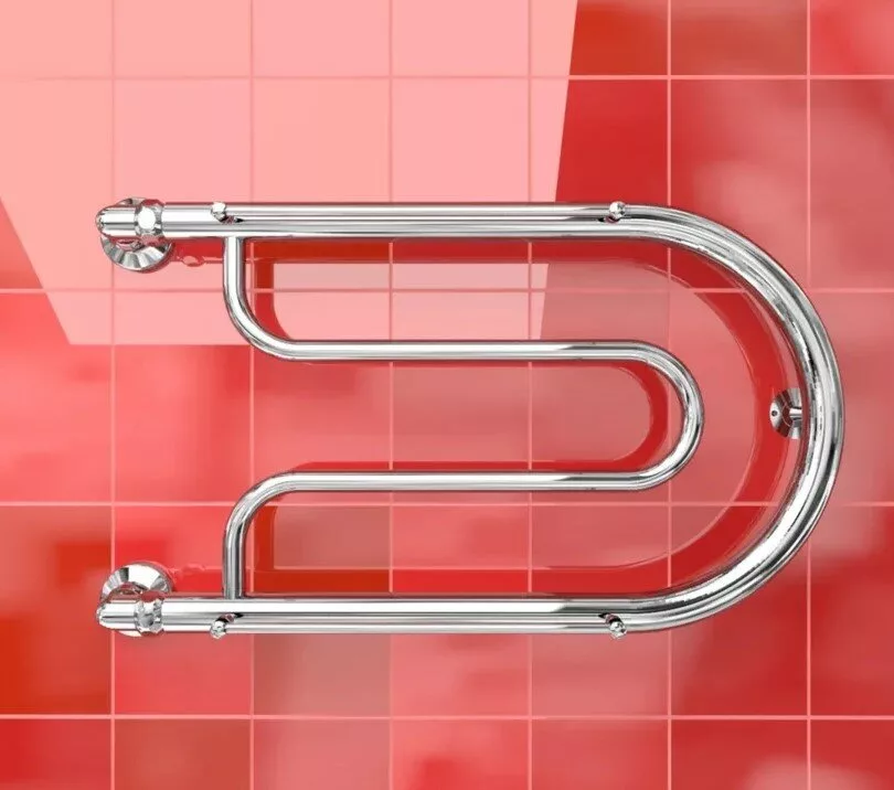 картинка Полотенцесушитель Двин B 32/50 1"-1/2" С полкой Водяной  К0, Полированный (4627085923138) 