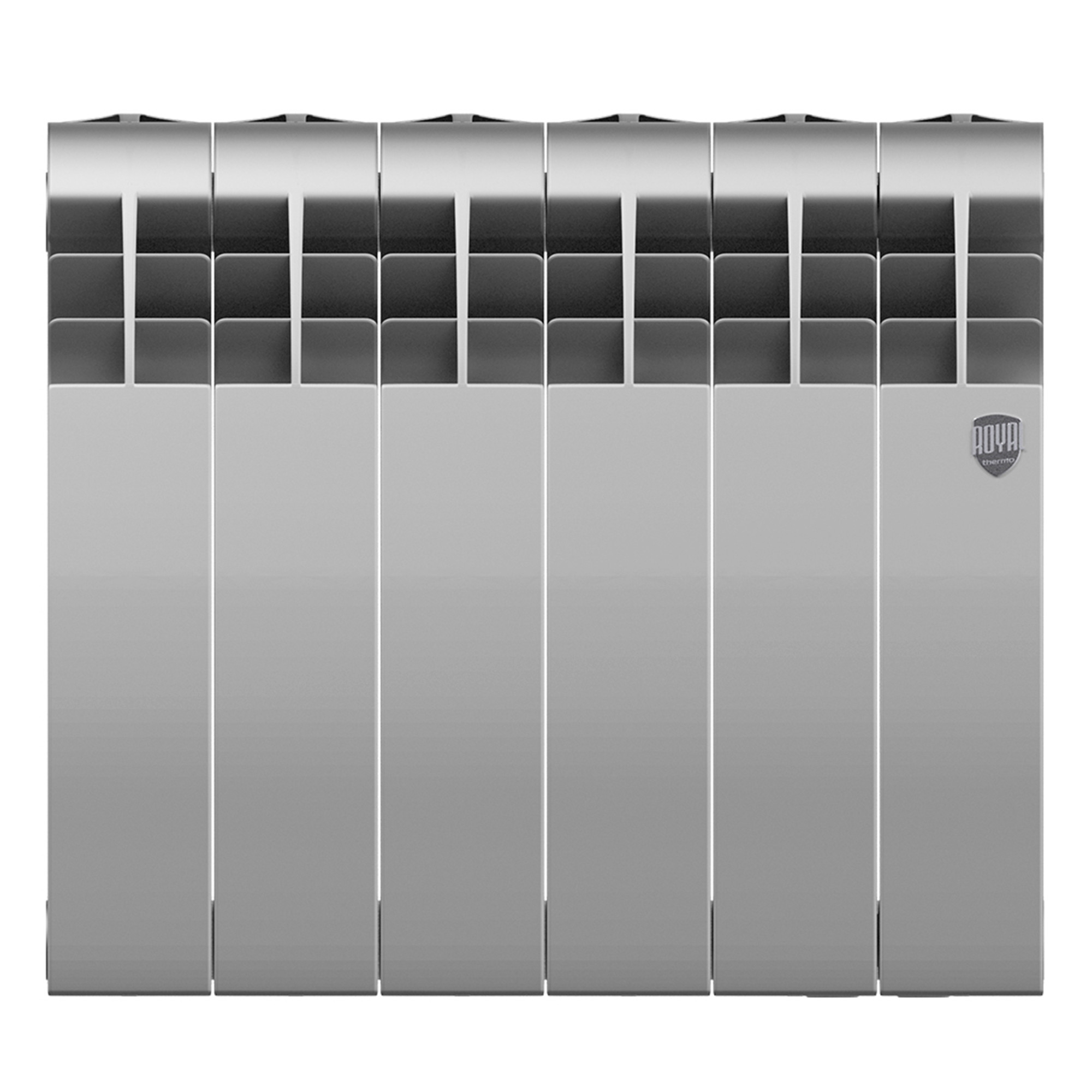 картинка Радиатор биметаллический Royal Thermo BILINER B 350 Серебристый 6 секций 