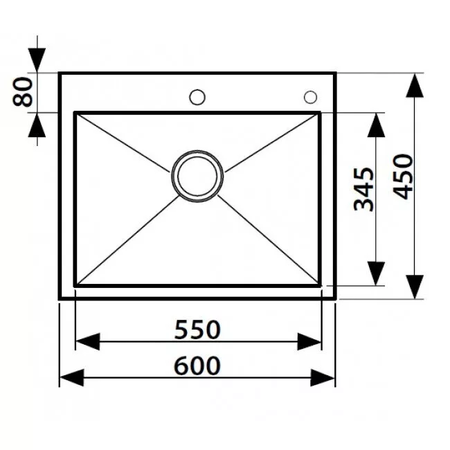 картинка Кухонная мойка KAISER KSM нержавеющая сталь KSM-6045 