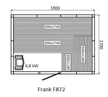 картинка Финская сауна Frank F872 