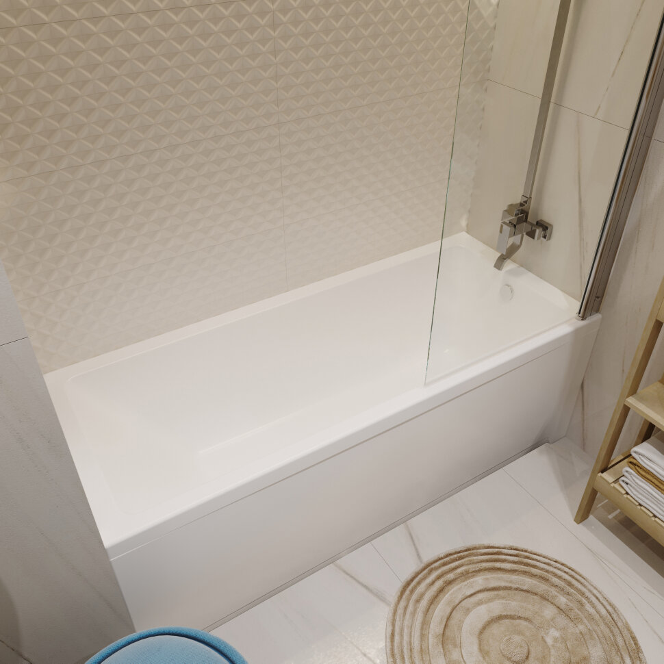 картинка Акриловая ванна Triton Аура 170 с каркасом и слив-переливом 