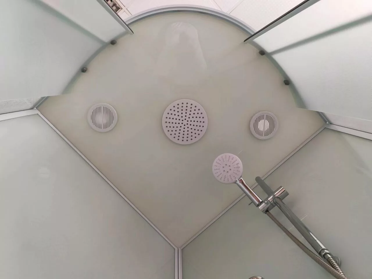 картинка Душевая кабина Frank F409 М White низкий поддон 