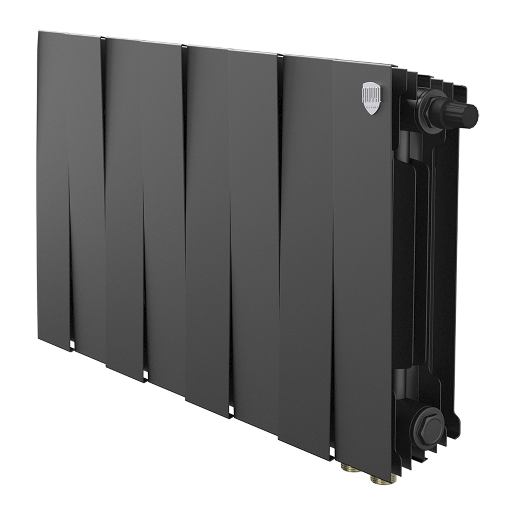 картинка Радиатор биметаллический Royal Thermo PianoForte 300 Белый VL80 8 секций 