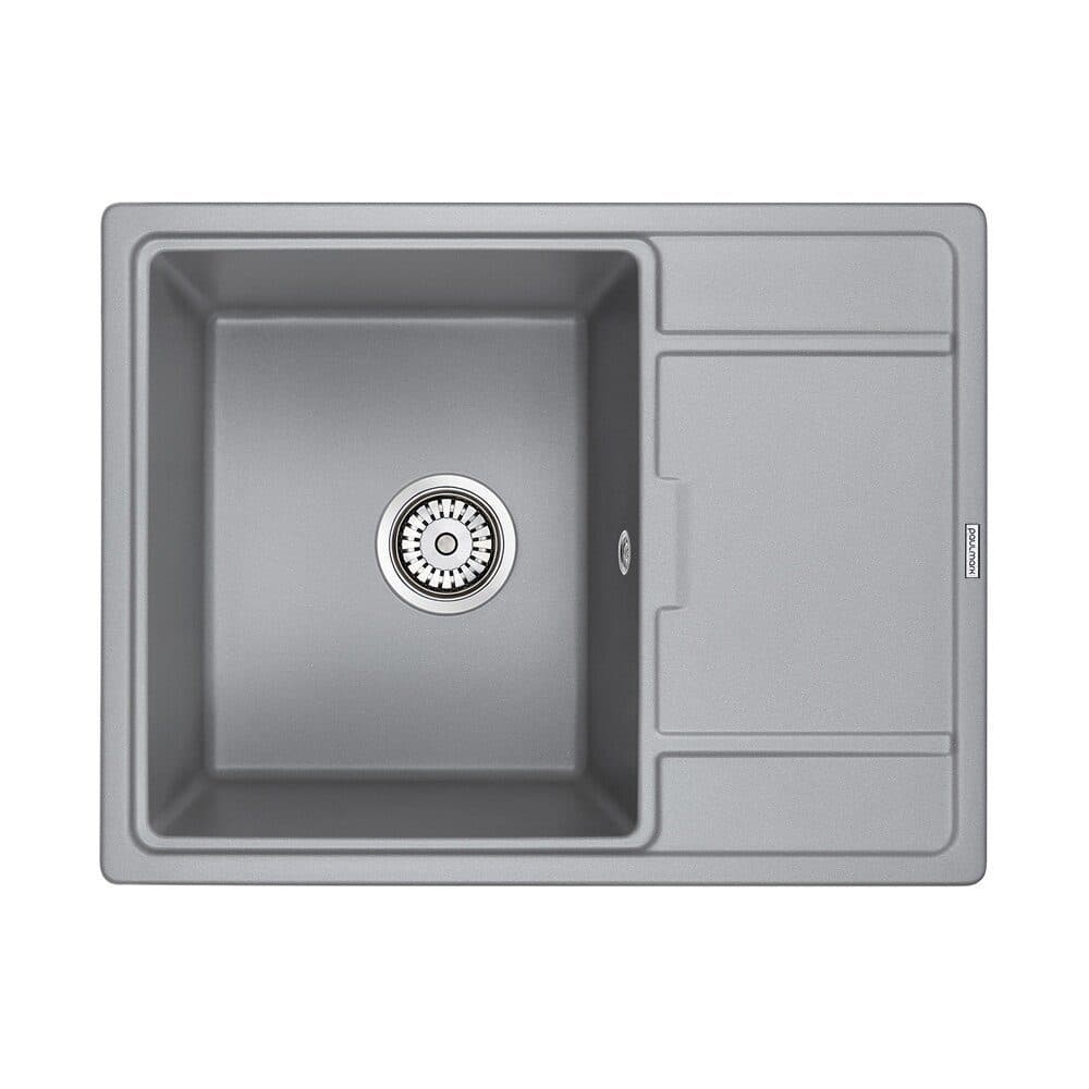 картинка Мойка кварцевая Paulmark FLUGEN 50-650 PM216550-GRM, серый металлик 