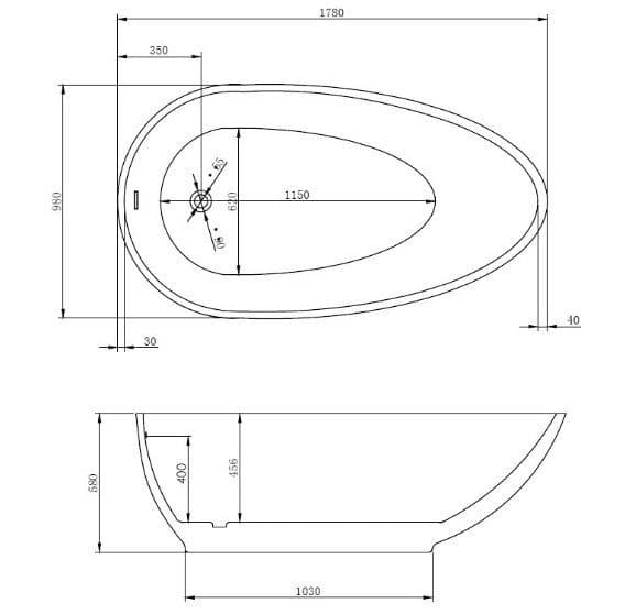 картинка Акриловая ванна Abber AB9284 