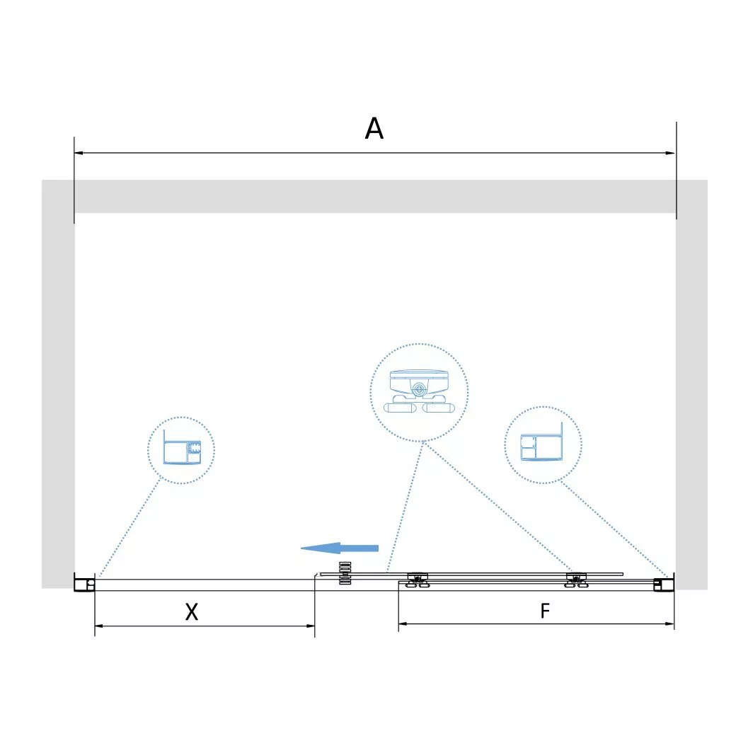 картинка Душевая дверь RGW PA-14 150 