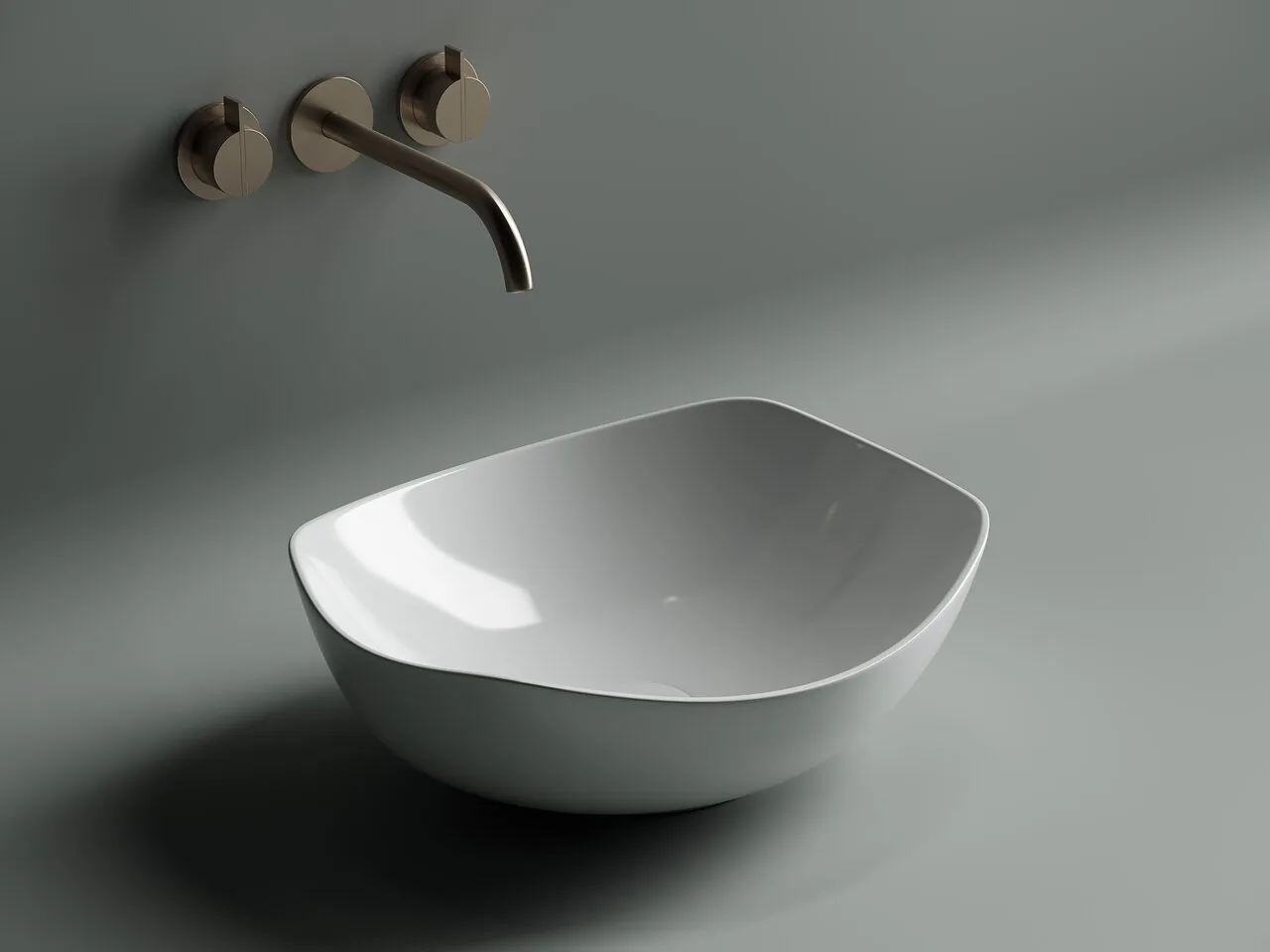 картинка Накладная раковина Ceramicanova Element CN5017 цвет белый 42х38.5 см 