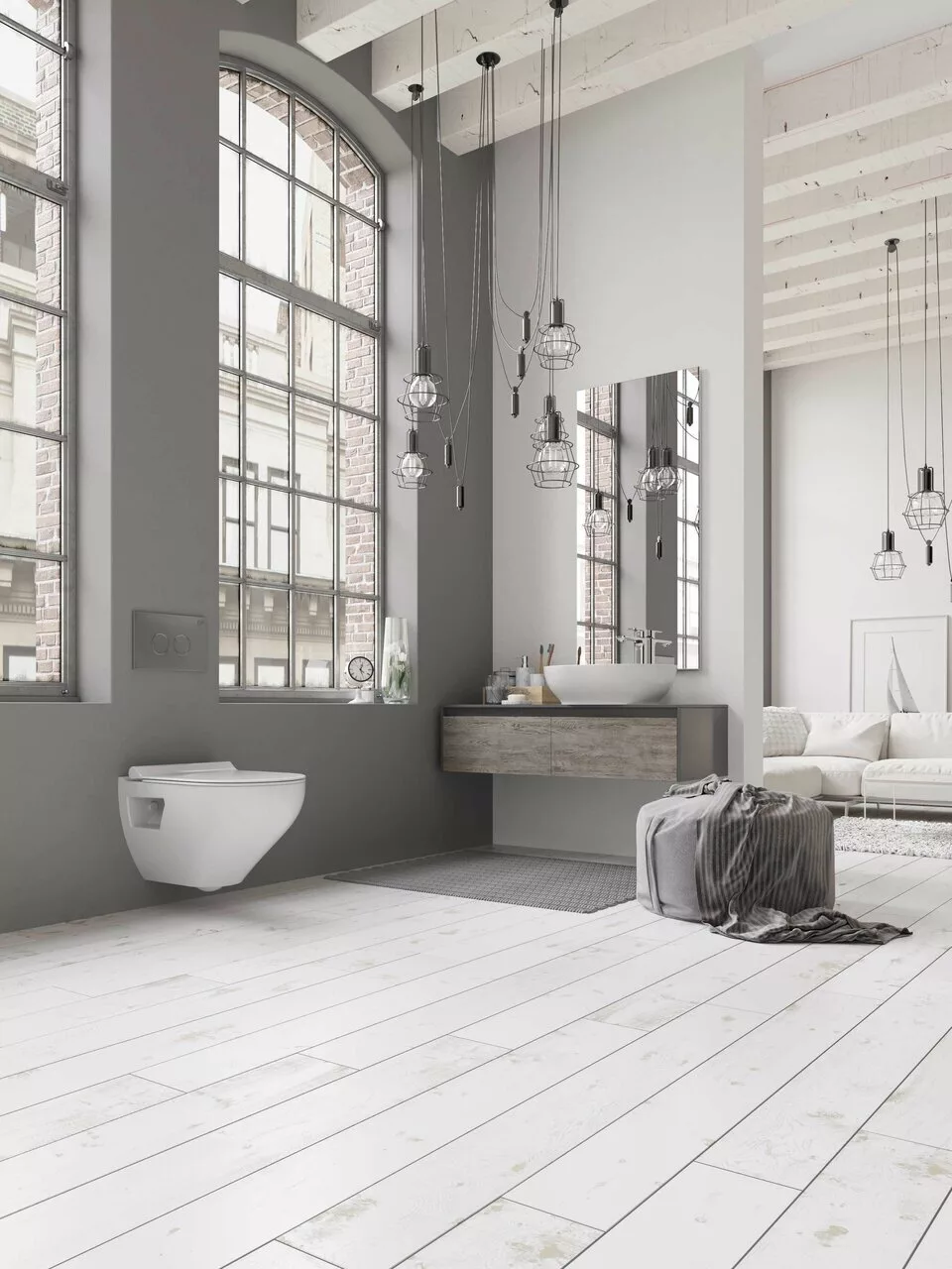 картинка Унитаз подвесной Bien ION безободковый с функцией биде и гигиеническим покрытием, сиденье микролифт 