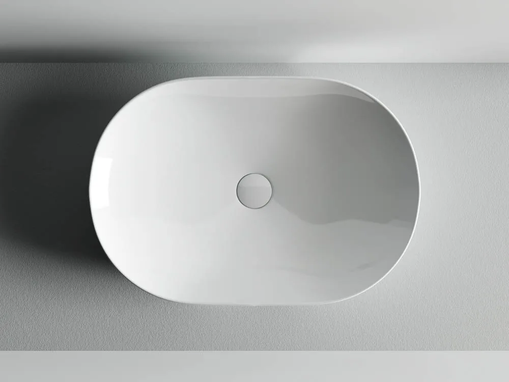 картинка Накладная раковина Ceramicanova Element CN5009 цвет белый 60х41.5 см 