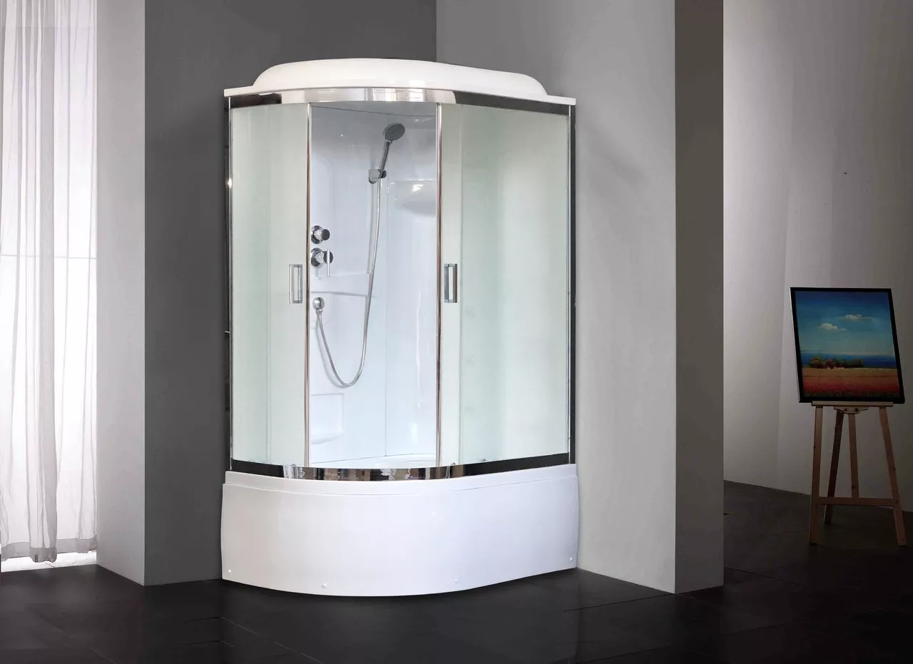 картинка Душевая кабина Royal Bath 8120BK1-M-CH (матовое) правая 120x80x217 