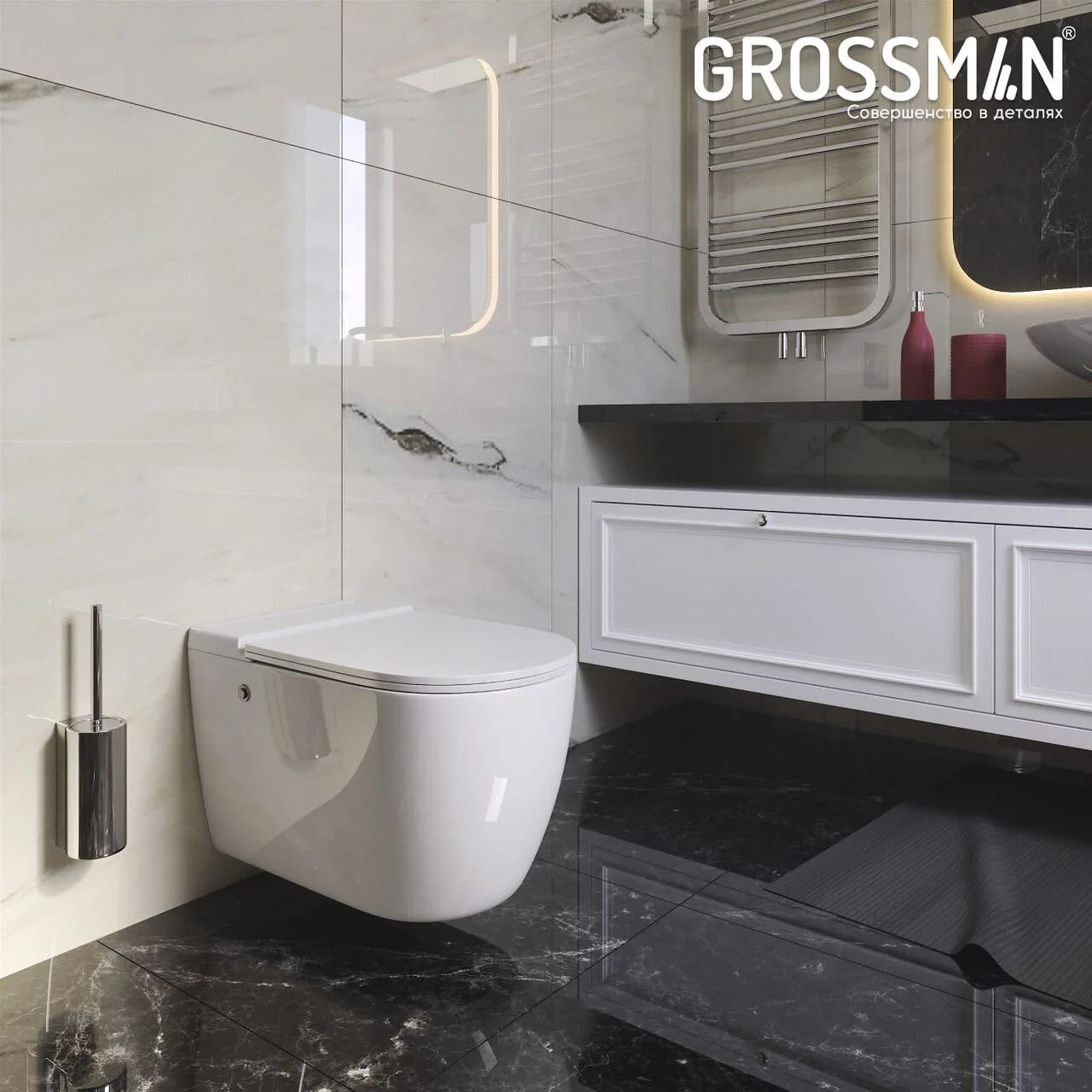 картинка Комплект 2 в 1 Grossman инсталляция 901.K31.01.000 и унитаз GR-5502 impuls 